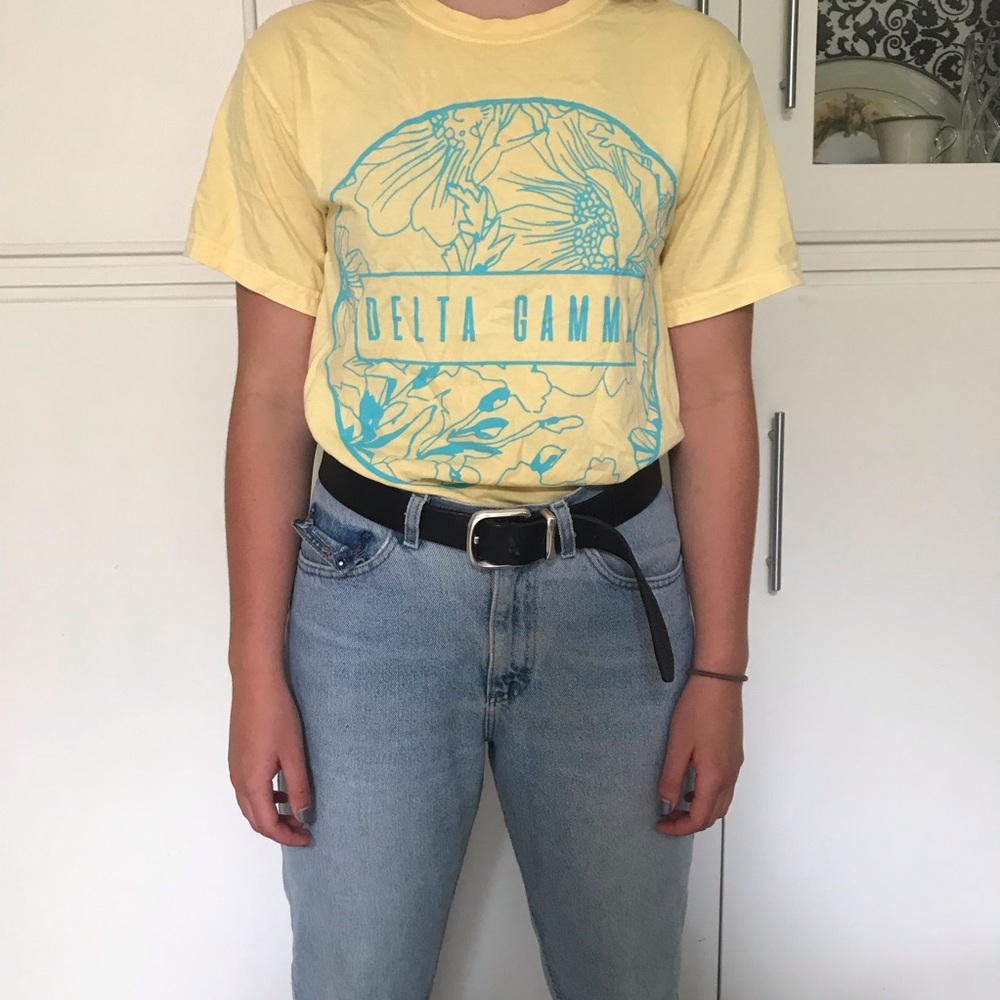 Delta Gamma Floral Comfort Colors Tee
